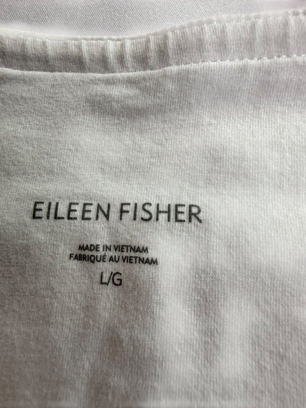 Eileen Fisher White Leggings.  Size Women's Large 93% Organic Cotton 7% Elastane